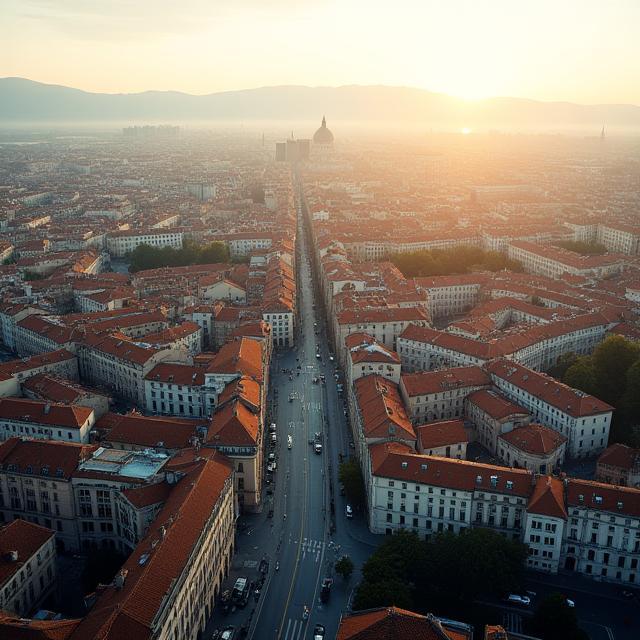 Vue aérienne de Lyon, siège de TechÉdu Nexus