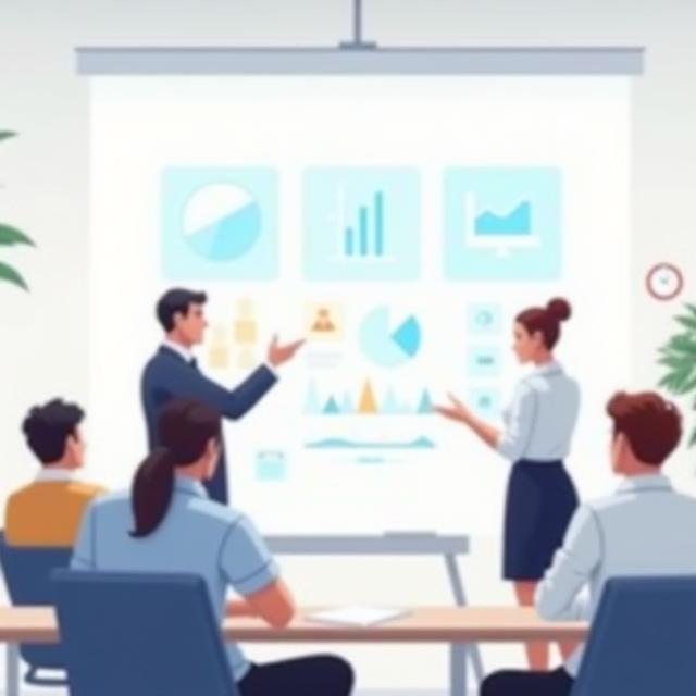 Atelier de conseil pédagogique avec tableau blanc
